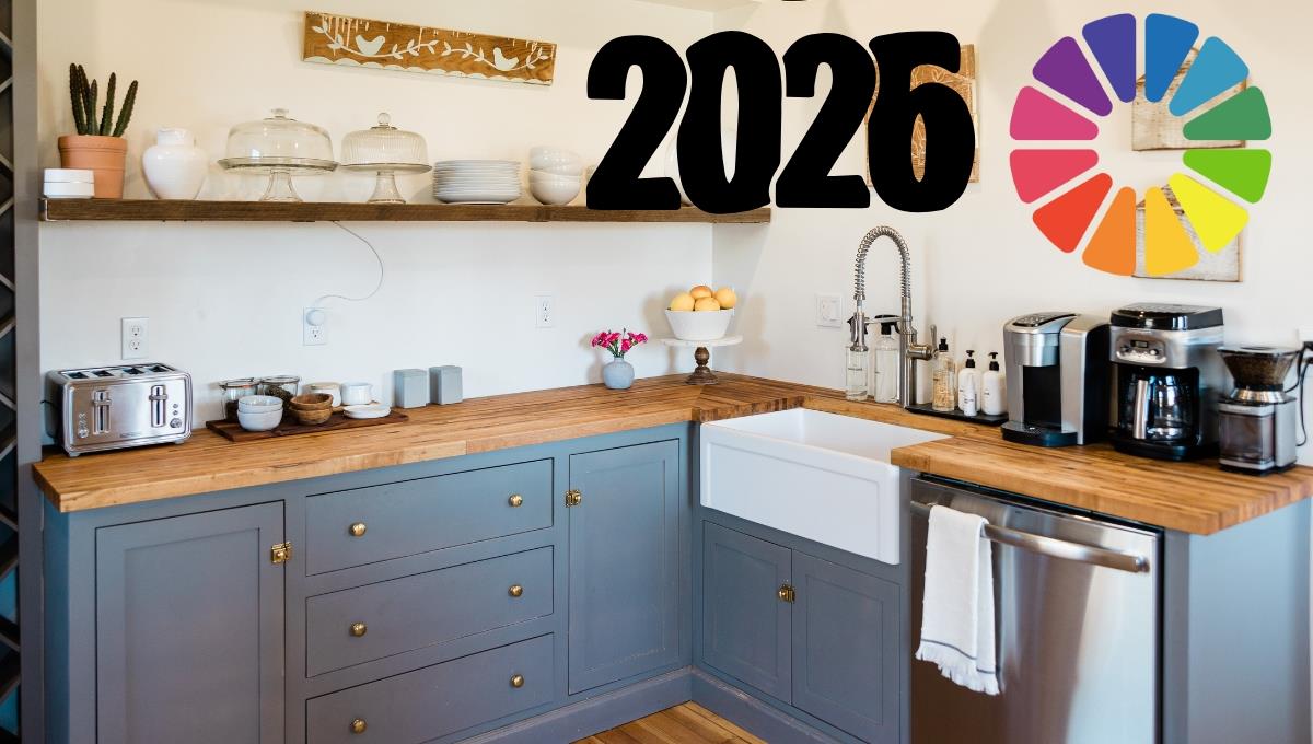 Los 6 colores que serán tendencia para la cocina en 2026